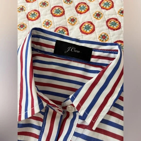 J. Crew Striped Midi Dress - Red, Blue, White - Picture 5 of 10